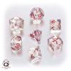 Classic RPG Translucent & blue-red Dice Set (7)