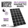 Square Magnetic Sheet SELF-ADHESIVE -  40x40mm