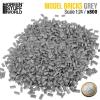 Miniature Bricks - Grey x800 1:24