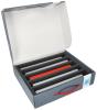 3 pcs. Value Pack Feldherr Storage Box FSLB075 for model railway locomotives, wagons and vehicles - 5 slots for H0 gauge - vertical