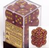 Mercury: Speckled D6 Set of 12 (16mm,pip)