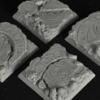 Egyptian Ruins 40 mm square bases (2)