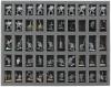 FS035WH06 35 mm (1.38 Inch) full-size foam tray with 50 slots for miniatures with 25 mm base