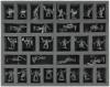 FSFJ045BO 45 mm (1.77 inch) full-size foam tray with 30 compartments