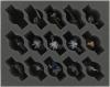 FSFR080BO 80 mm (3.15 inches) foam tray with 15 slots for Cavalry or Weapon Teams - full-size