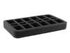 HS035BF01BO 35 mm (1.4 inch) half-size Figure Foam Tray with base - 12 Medium & 6 Small FoW Bases
