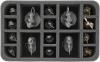 HS060IA04 60 mm (2.4 inches) half-size foam tray with 16 slots for Star Wars Imperial Assault Miniatures