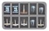 HSBE035BO foam tray for 10 Star Wars X-WING Star Ships
