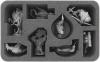 HSLA075BO 75 mm (2.95 inches) half-size foam tray with 8 compartments for Massive Darkness - Monster
