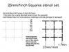 25mm/1 Inch Squares