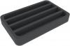 HS035A002 Foam inlay N-gauge horizontal 4 slots for model railway locomotives, wagons and vehicles