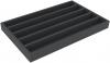 DS050A002 Foam inlay H0-gauge horizontal 5 slots for model railway locomotives, wagons and vehicles