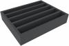 FSMELN065BO 65 mm foam tray with 5 compartments each 40 mm