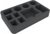 Half-size Figure Foam Tray with 10 slots for The Walking Dead: All Out War Miniatures Game Core Set.