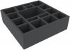 AFEE060BO 285 MM X 285 MM X 60 MM FOAM TRAY FOR BOARD GAMES � 9 COMPARTMENTS