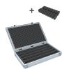 Euro Box / Container Case for model railway locomotives, wagons and vehicles lying - 5 slots for H0 scale