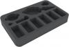 HSHG040BO 40 mm (1.57 inches) half-size foam tray for Dropfleet Commander - Shaltari Battleships and Frigates + FREE capsule for pegs