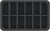 HSMECP040BO 40 mm foam tray with 12 compartments