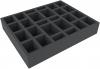 FSJQ060BO 60 mm Full-Size foam tray with 26 compartments