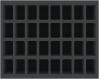 FSMEDS040BO 40 mm Full-Size foam tray with 32 compartments