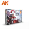 AK Acrylic Set - NON METALLIC METAL: STEEL