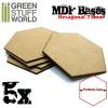 MDF Bases - Hexagonal 75 mm