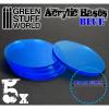 Acrylic Bases - Round 55 mm CLEAR BLUE