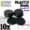 Plastic Bases - Round Lip 40mm