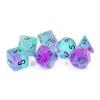 Peacock Glowworm Polyhedral Dice Set - Sirius Dice