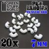 Plasticard Pipe ELBOWS 7mm