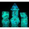 Cotton Candy Glowworm, Glow in the Dark Poly Set - Sirius Dice