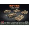 Panther (late 7.5cm) / Jagdpanther (8.8cm) Platoon (5x Plastic)