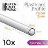ABS Plasticard - Profile TUBE 3 mm