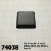 1 Inch Square Plastic Flat Top Base (20)